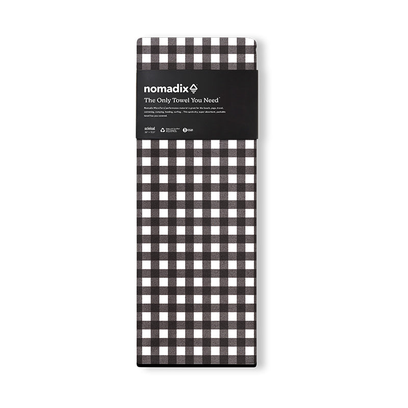 Original Towel: Gingham Black