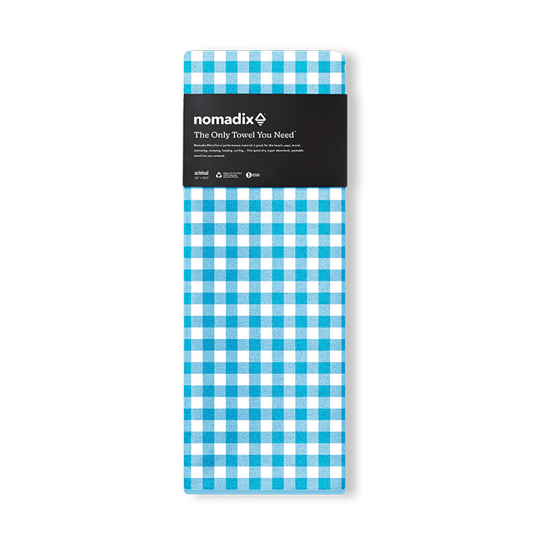 Original Towel: Gingham Sky Blue