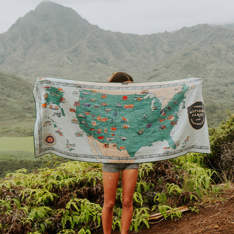 Original Towel: National Parks and Monuments Map