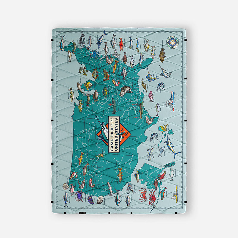 Puffer Blanket: Game Fish Map